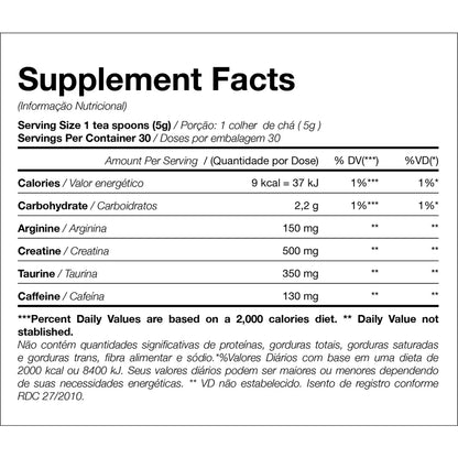 Pré Treino Bope 150g Blackskull