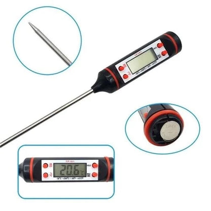 Termômetro Culinário Tipo Espeto Digital De Cozinha