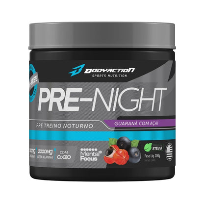 Pre Treino Sem Cafeína Pre Night 200g Bodyaction