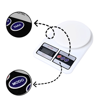 Balança digital cozinha 10kg precisão pilhas inclusas AA 