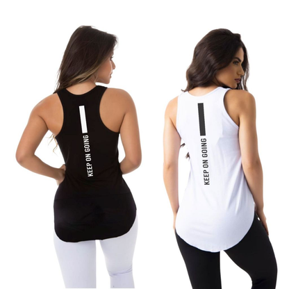 Kit 2 Camisetas Feminina Fitness Academia Keep On