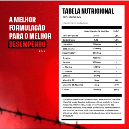 Pré Treino Prohibido 180g