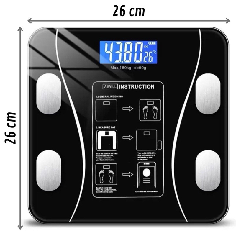 Balança Digital Com Bioimpedância até 180kg