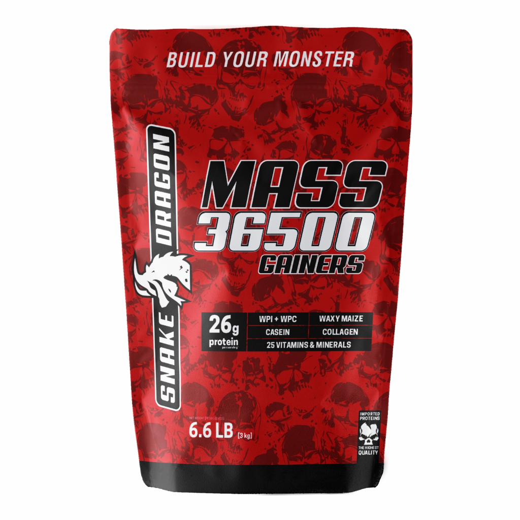 Hipercalorico Com Whey - MASS 36500, 3kg - Snake Dragon