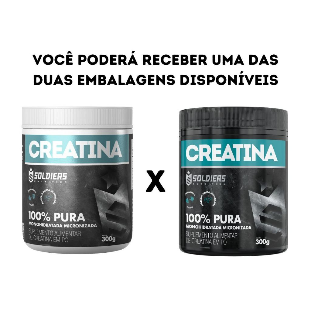 Creatina 100% Pura Monohidratada Soldiers 300g 