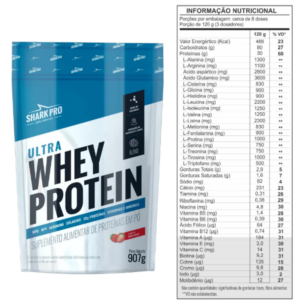 Whey Protein Refil 907g - Shark Pro