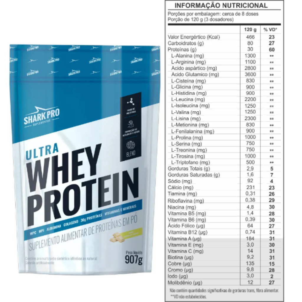 Whey Protein Refil 907g - Shark Pro
