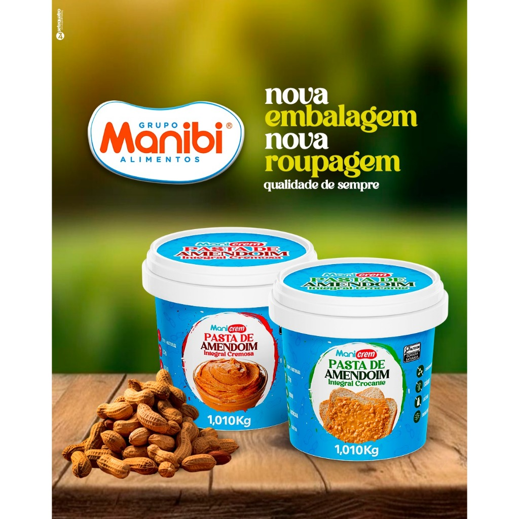 Manicrem Pasta De Amendoim Integral 1kg