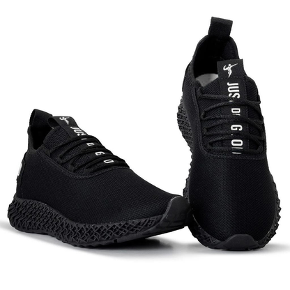 Tenis Masculino Black Esportivo Todo Preto Para Academia Caminhada Corrida Fitness treino