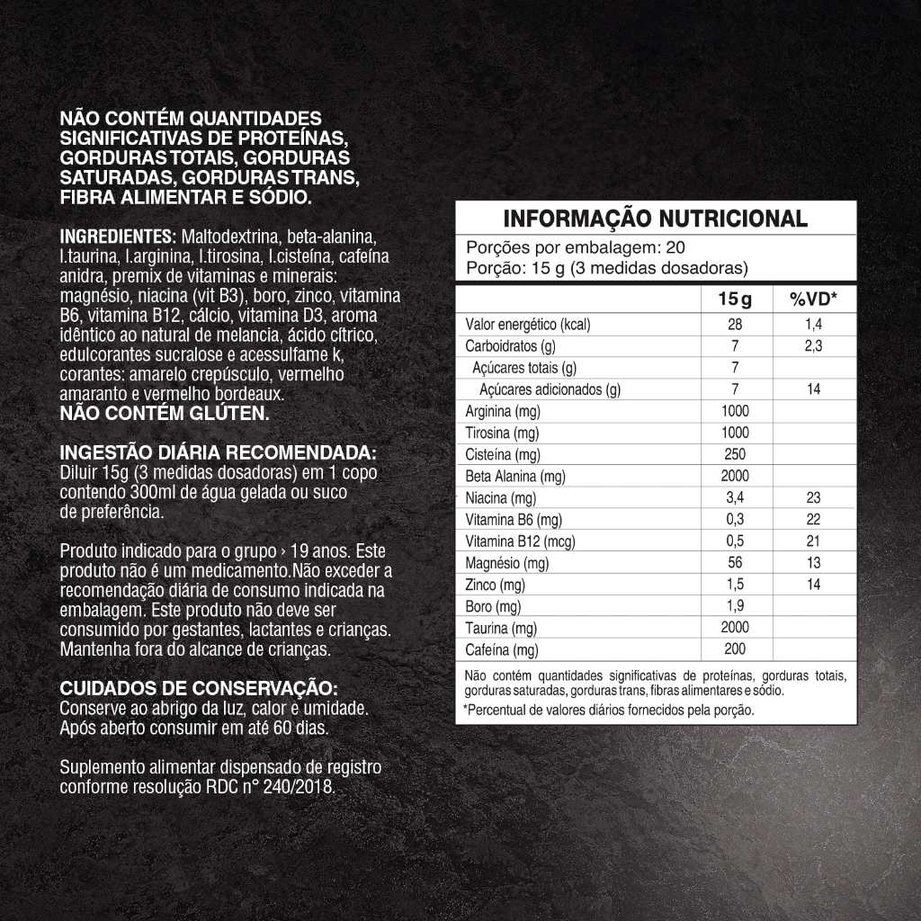Pré Treino Evolution 300g Soldiers Nutrition