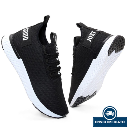 Tenis Masculino Black Esportivo Todo Preto Para Academia Caminhada Corrida Fitness treino