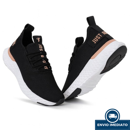 Tenis Masculino Black Esportivo Todo Preto Para Academia Caminhada Corrida Fitness treino