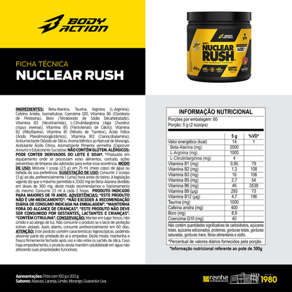 Pre Treino Nuclear Rush 100g