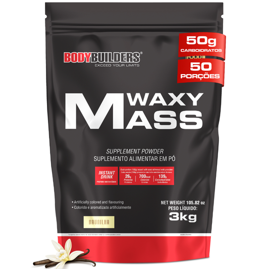 Hipercalórico Waxy Mass 3kg - Para Ganho De Massa - Bodybuilders