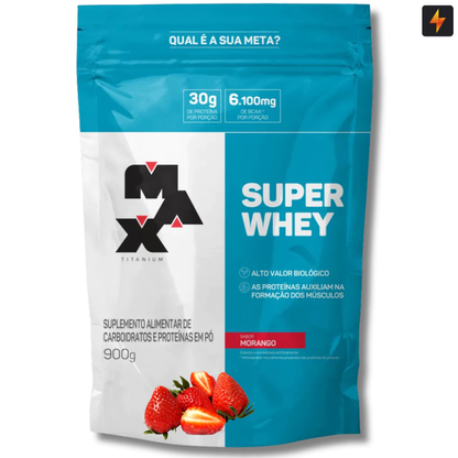 Super Whey Protein Concentrado 900g Max Titanium Proteína Concentrada