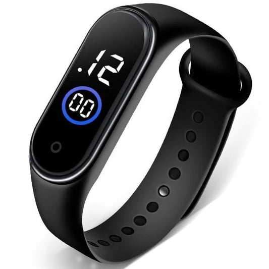 Relógio m4 digital Led a prova água Esportivo Unissex