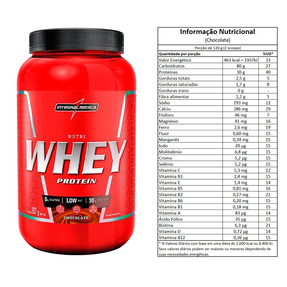Nutri Whey Protein Pote 907g - Integralmedica