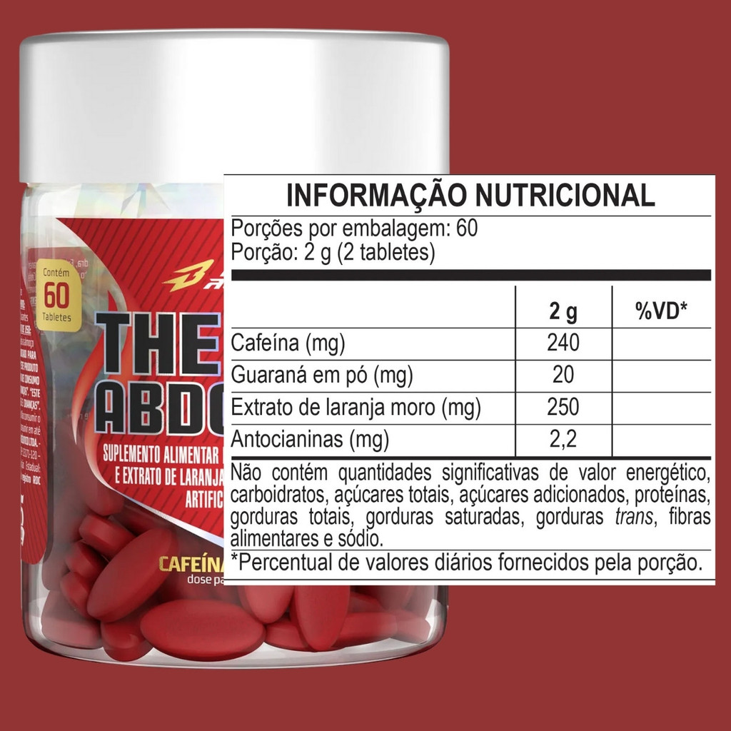 Thermo Abdomen 60 Comprimidos Termogênico  Bodyaction