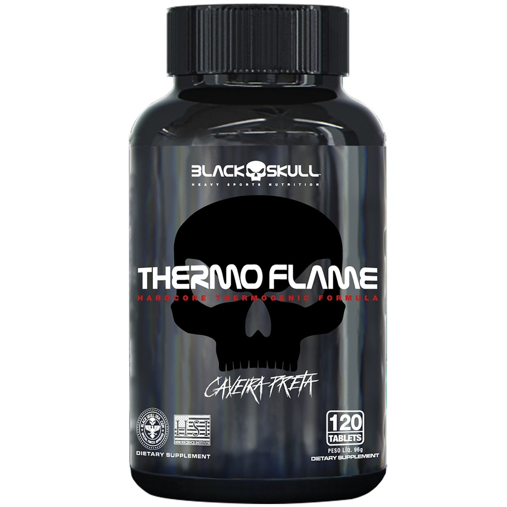 Thermo Flame 60/120 Tabletes - Termogênico Black Skull