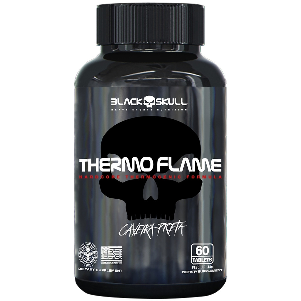 Thermo Flame 60/120 Tabletes - Termogênico Black Skull