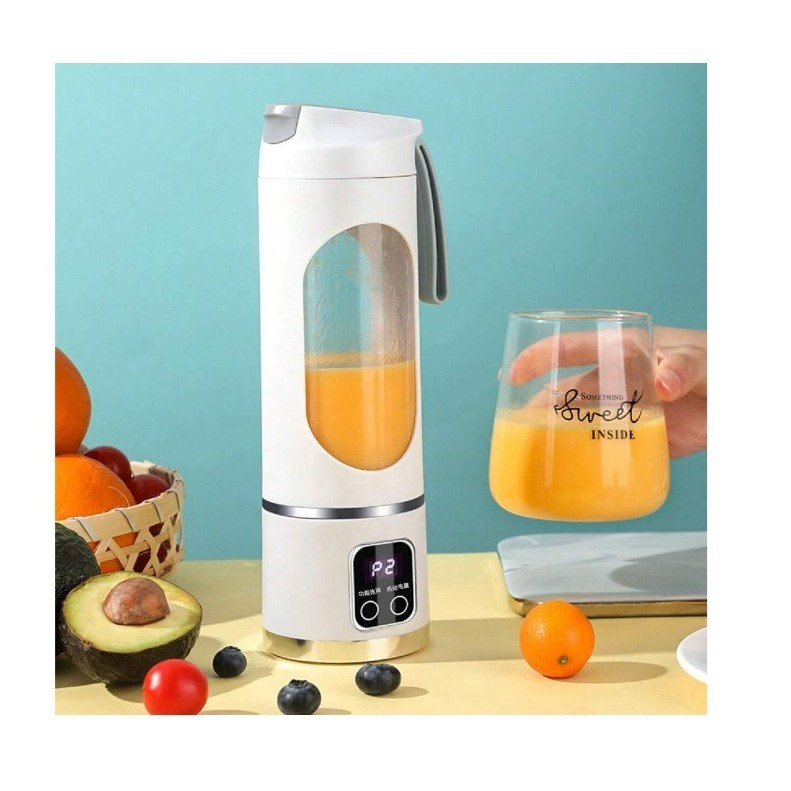 Mini Liquidificador Portátil Shake 8 Laminas + Cabo USB