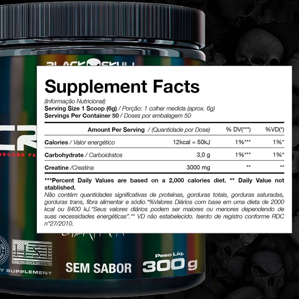 Creatina Turbo Black Skull 300g