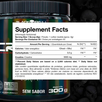 Creatina Turbo Black Skull 300g
