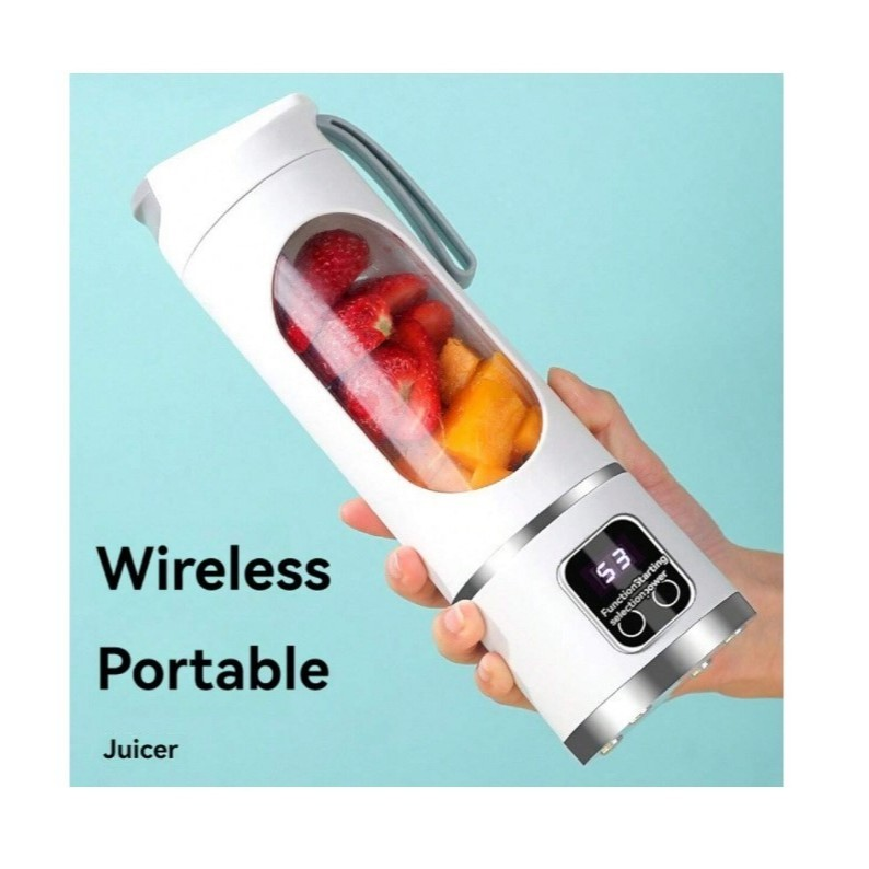 Mini Liquidificador Portátil Shake 8 Laminas + Cabo USB