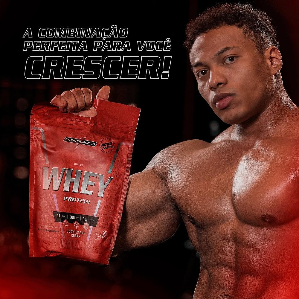 Nutri Whey Protein Hipercalórico em Pó – Suplemento para Ganho Muscular – Super Mass Gainer – 900g