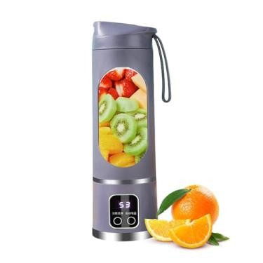 Mini Liquidificador Portátil Shake 8 Laminas + Cabo USB