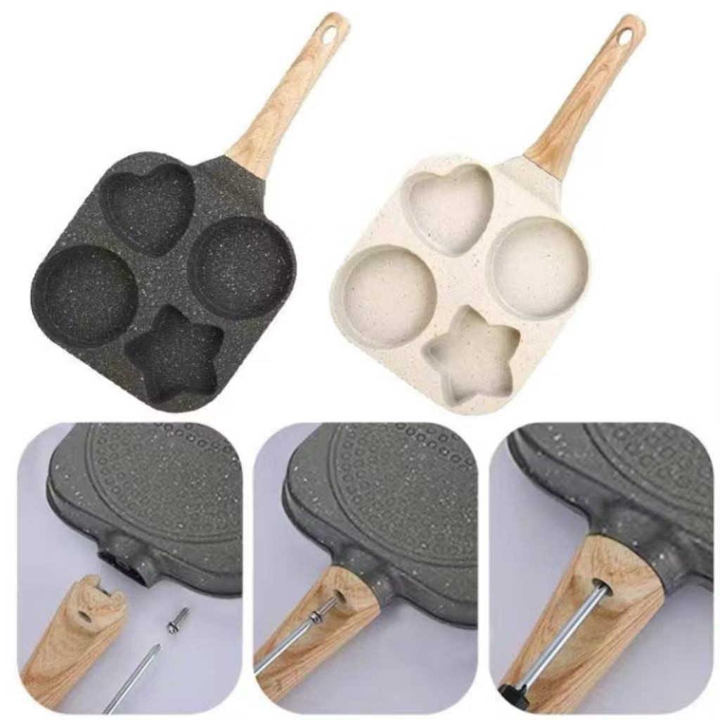 Frigideira Antiaderente 3 em 1 com Divisórias