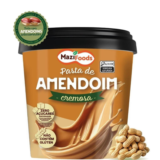 Pasta de amendoim integral cremosa 1,01KG MAZI